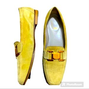 Baronessa Franchetti Italian Made Suede Loafer Shoes Size 42